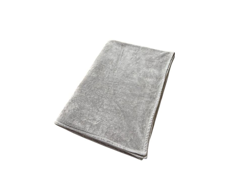 Threshold Solid Gray Throw Blanket Soft Microfiber Fleece Accent Cover Quilt